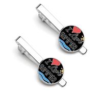 I Love Summer Men's Tie Clips Necktie Bar Pinch Clip Set of 2 Formal Business Wedding Accessories