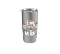 I Love Summer This Much Sunshine Vibes Beach - Stainless Steel Insulated Tumbler