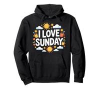 I Love Sunday Coffee Sunshine Relaxing Pullover Hoodie