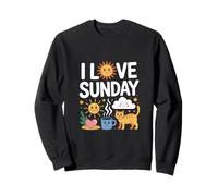 I Love Sunday Fun Relaxing Happy Day Sweatshirt