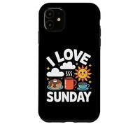 I Love Sunday Morning Pancakes Sunshine Case for iPhone 11