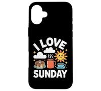 I Love Sunday Morning Pancakes Sunshine Case for iPhone 16 Plus