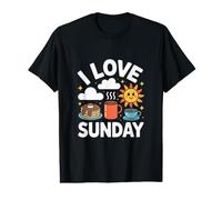 I Love Sunday Morning Pancakes Sunshine Value Graphic T-Shirt