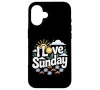 I Love Sunday Morning Sunshine Case for iPhone 16