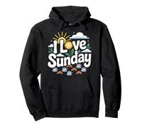 I Love Sunday Morning Sunshine Pullover Hoodie