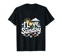 I Love Sunday Morning Sunshine Value Graphic T-Shirt