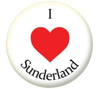 I Love Sunderland Badge, Magnet, Keyring, Mirror, Bottle Opener