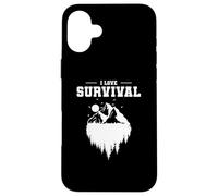 I Love Survival Mountains Case for iPhone 16 Plus