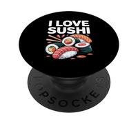 I Love Sushi Japanese Cuisine Fun PopSockets Adhesive PopGrip