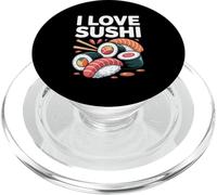 I Love Sushi Japanese Cuisine Fun PopSockets PopGrip for MagSafe