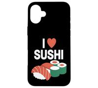 I Love Sushi Minimal Japanese Food Lover Case for iPhone 16 Plus