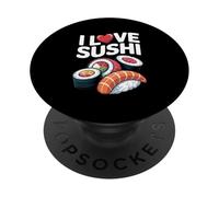 I Love Sushi Nigiri Maki Sashimi Lover PopSockets Adhesive PopGrip
