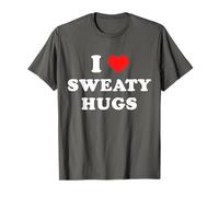 I Love Sweaty Hugs T Shirt Marathon Watching Tee T-Shirt
