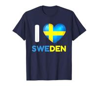 I Love Sweden Heart Swedish Sweden Family Travel T-Shirt