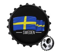 I Love Sweden Swedish Flag Bottle Opener Refrigerator Magnetic Portable Decorative Gifts Stick Photos Notifications Or Reminders