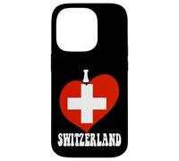 I Love Switzerland Proud Swiss Pride Cool Flag Heart Graphic Case for iPhone 14 Pro
