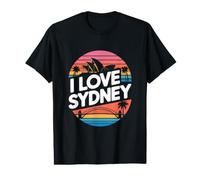 I Love Sydney Vintage Sunset Vibe Value Graphic T-Shirt