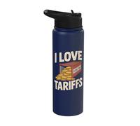 I Love Tariffs Global Trade Humor Stainless Steel Insulated Water Bottle