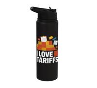 I Love Tariffs Trade Policy Statement Stainless Steel Insulated Water Bottle