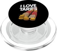 I Love Tariffs Trade Politics Humor PopSockets PopGrip for MagSafe