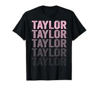 I Love Taylor Retro Groovy Personalized First Name T-Shirt