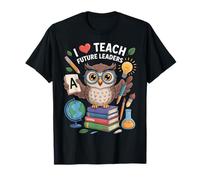 I Love Teach Future Leaders Owl Back to School T-Shirt