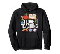 I Love Teaching Enthusiastic Learning Pullover Hoodie