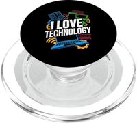 I Love Technology Circuit Board Passion PopSockets PopGrip for MagSafe