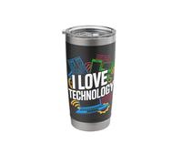 I Love Technology Circuit Board Passion Stainless Steel Insulated Tumbler