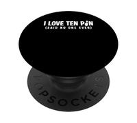 I Love Ten Pin Bowling Ten Pin PopSockets Adhesive PopGrip