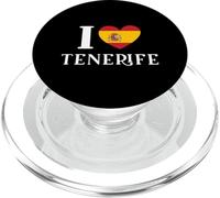 I Love Tenerife Spain Heart Spanish Flag PopSockets PopGrip for MagSafe