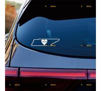 I Love Tennessee Map Home Sticker Decal Vinyl - 2 Pack White 10.2cm - for Car Boat Laptop Cup No Background Die-Cut