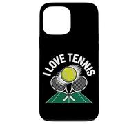 I Love Tennis Racquet Court Enthusiast Case for iPhone 13 Pro Max
