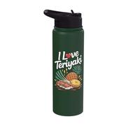 I Love Teriyaki Delightful Tropical Fusion Stainless Steel Insulated Water Bottle