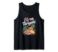 I Love Teriyaki Delightful Tropical Fusion Tank Top