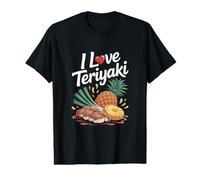 I Love Teriyaki Delightful Tropical Fusion Value Graphic T-Shirt