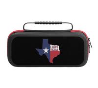 I Love Texas Texan Flag Funny Carrying Case for Switch Hard Protective Cover for Game Card and Accessories