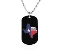 I Love Texas Texan Flag Funny Photo Necklace for Men Women Memorial Necklaces Printed Picture Pendant Jewelry