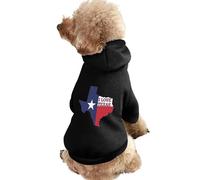 I Love Texas Texan Flag Printed Dog Hoodie Breathable Soft Cat Sweatshirt for Small Medium Large XL