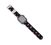 I Love Texas Texan Flag Silicone Watch Strap 38mm 40mm 42mm 44mm Quick Release Compatible with IWatch Series 10 9 Ultra 8 7 6 5 4 3 2 1 SE