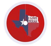 I Love Texas Texan FlagVintage Christmas Tree Skirt with Tassel Colored Large Xmas Tree Mat Holiday Winter Indoor Decor