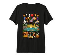 I Love Thailand Travel Thai Culture Premium T-Shirt