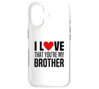 I Love That You Are My Brother Heart My Little Big Brother Case for iPhone 17
