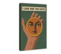 I Love That You Exist Canvas Poster Bedroom Decor Landscape Office Room Decor Gift 12x18inch(30x45cm)