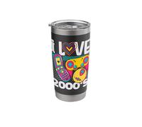 I Love the 2000's Vintage Two-Thousands Retro 00s Stainless Steel Insulated Tumbler
