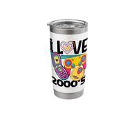 I Love the 2000's Vintage Two-Thousands Retro 00s Stainless Steel Insulated Tumbler
