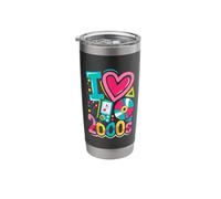I Love the 2000's Vintage Two-Thousands Retro 00s Stainless Steel Insulated Tumbler