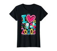 I Love the 2000's Vintage Two-Thousands Retro 00s Value Graphic T-Shirt, Women, Black, XL