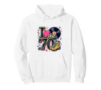 I Love the 70s Retro Cassette Roller Vinyl Funky Party 70s Pullover Hoodie