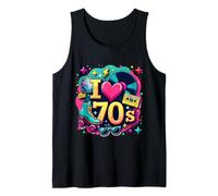 I Love The 70s Retro Cassette Roller Vinyl Nostalgia Vibes Tank Top